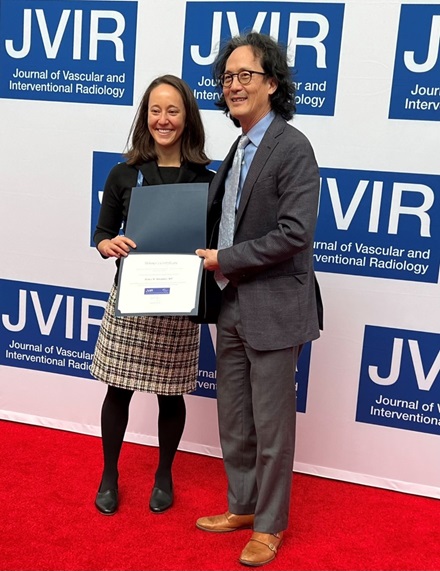 Monica Matsumoto IR3 receiving her JVIR award